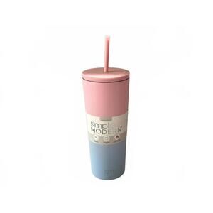 NEW Simple Modern Classic 24 oz Water Bottle w/ Straw Insulated Pink Baby Blue